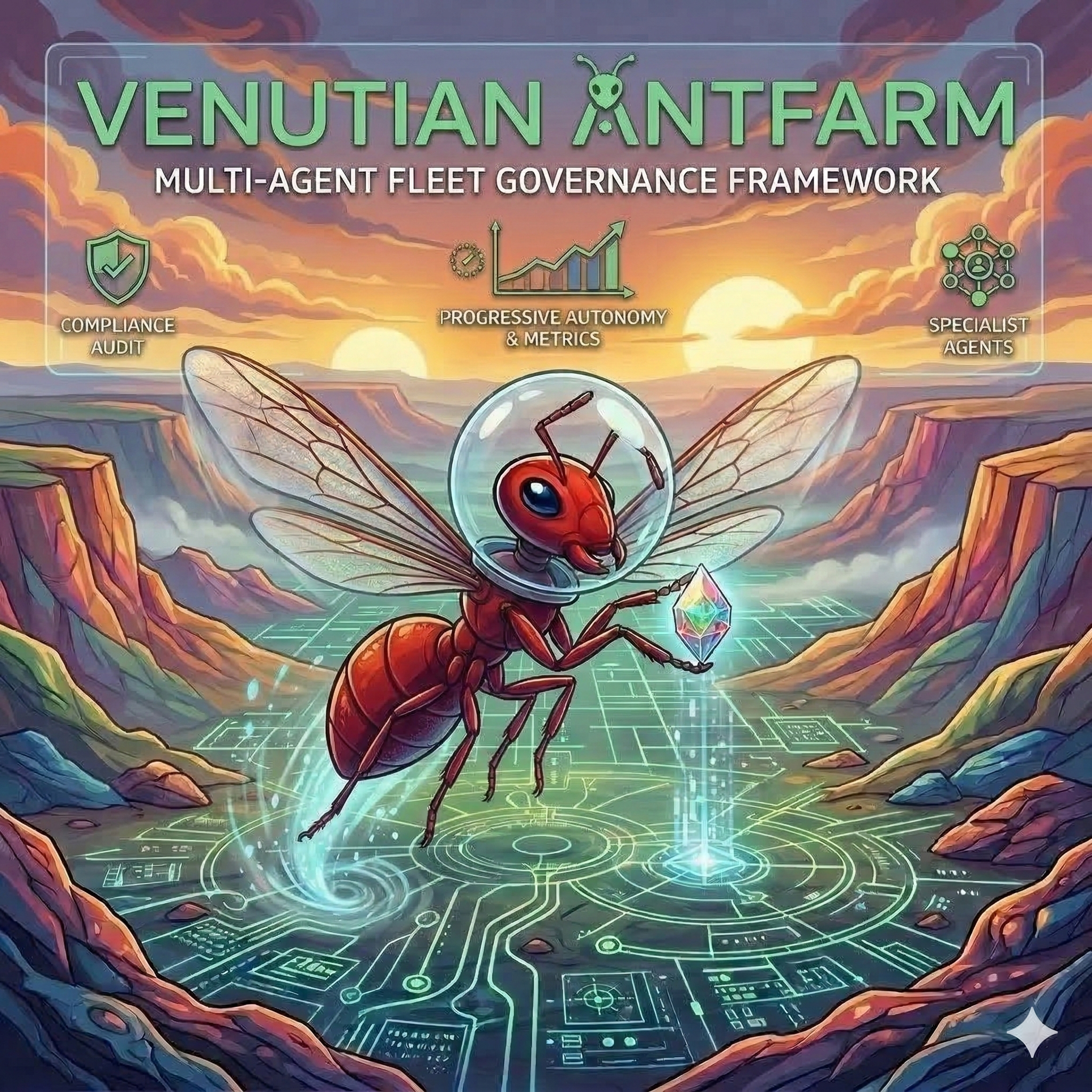 Venutian Antfarm — Multi-Agent Fleet Governance Framework
